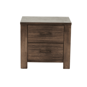 Oak Finish 1pc Nightstand Wooden Bedside Table 2x Drawers Storage Bedroom Furniture (Option: Oak)